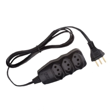 Extenso 3m Force Line 3 Tomadas Tripolares Preto Bivolt 0180200253 Extenso 3m Force Line 3 Tomadas Tripolares Preto Bivolt 0180200253