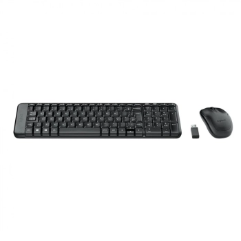 Teclado e Mouse Wireless Mk220 Logitech Preto