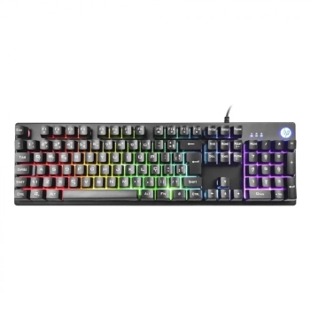 Teclado Hp Usb Gamer Membrana K500f Led Preto