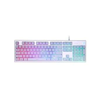 Teclado Hp Usb Gamer Membrana K500f Led Prata