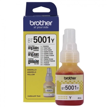 Tinta Brother para Recarga de Equipamento Inkjet Bt5001y Amarelo