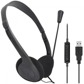 Headset Usb Go Tech 0h109 Voip Biauricular Preto