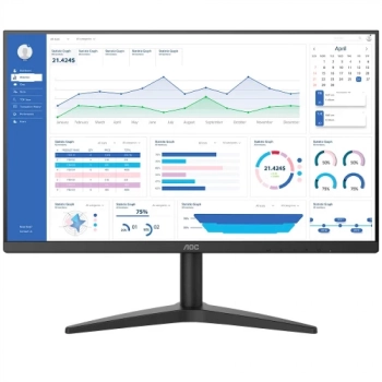 Monitor Aoc Led 27p 27b1hm 75hz Fullhd Hdmi Vga 27b1hm Preto Bivolt