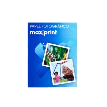 Papel Fotografico Glossy Adesivo Maxprint A4 135gsm 50 Folhas