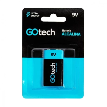 Bateria 9v Alcalina Go Tech 6lr61